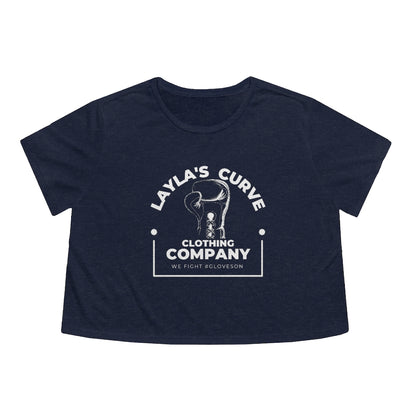 Layla’s Curve Signature Women's Flowy Cropped Tee