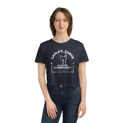 Layla’s Curve Signature Women's Flowy Cropped Tee