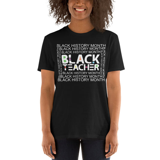 Black Teacher Short-Sleeve Unisex T-Shirt
