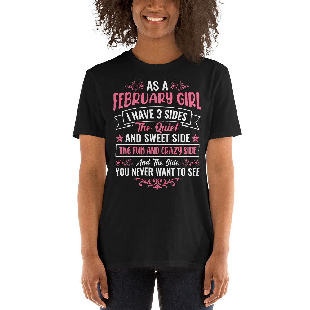February Girl Short-Sleeve Unisex T-Shirt