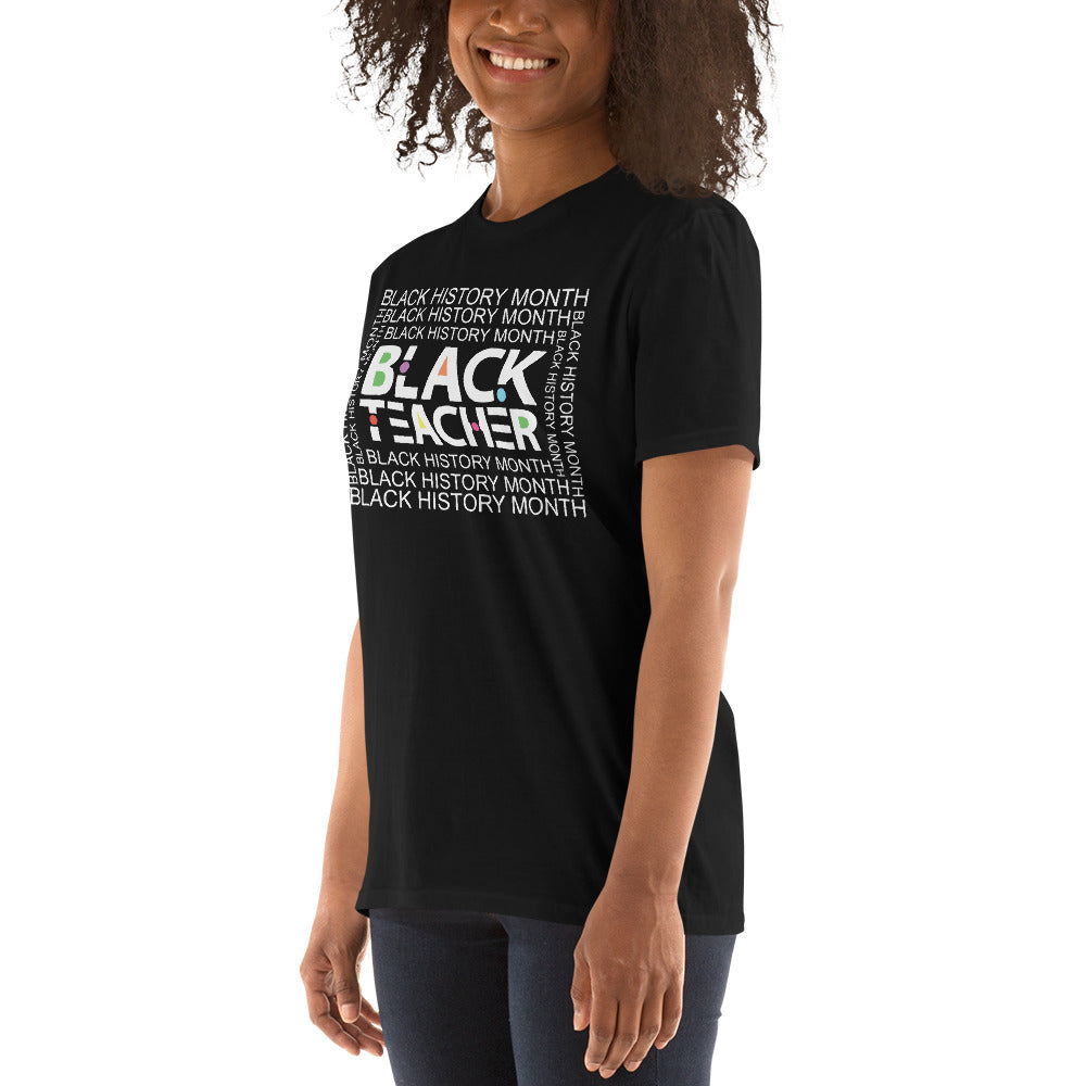 Black Teacher Short-Sleeve Unisex T-Shirt