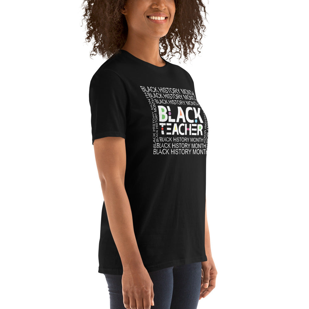 Black Teacher Short-Sleeve Unisex T-Shirt