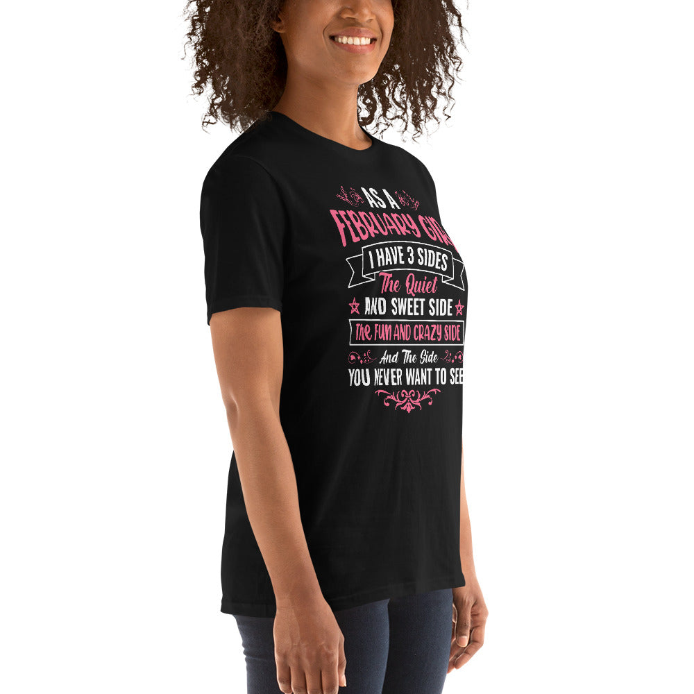 February Girl Short-Sleeve Unisex T-Shirt