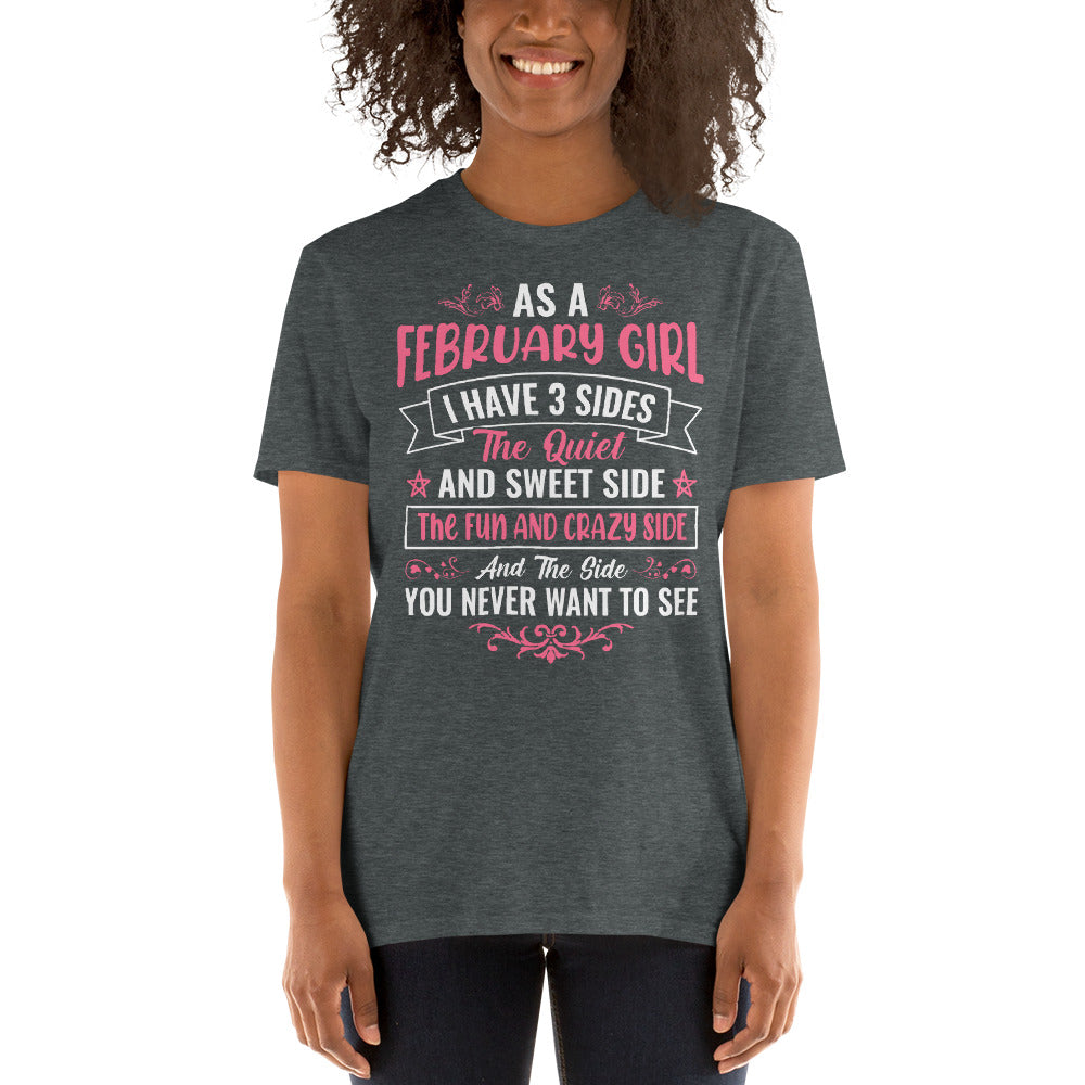February Girl Short-Sleeve Unisex T-Shirt