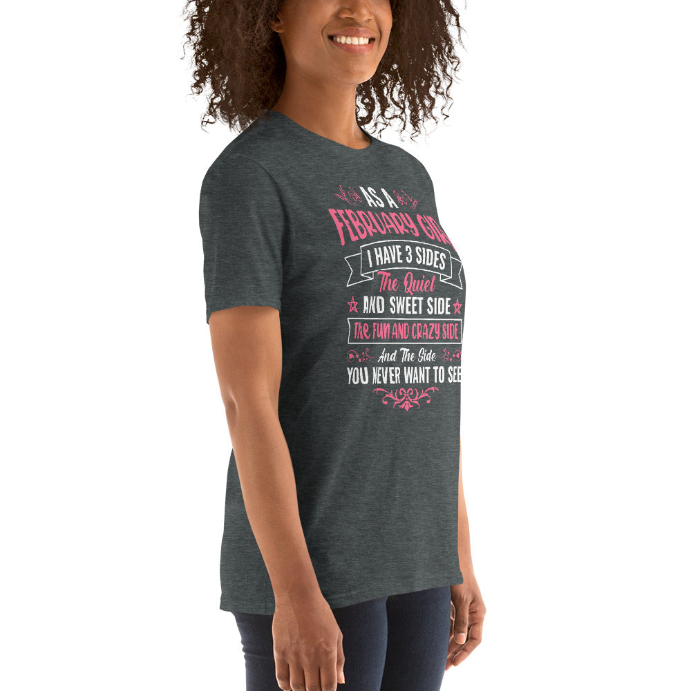 February Girl Short-Sleeve Unisex T-Shirt
