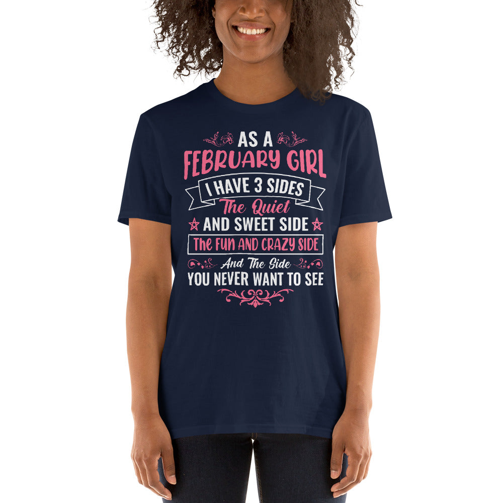 February Girl Short-Sleeve Unisex T-Shirt