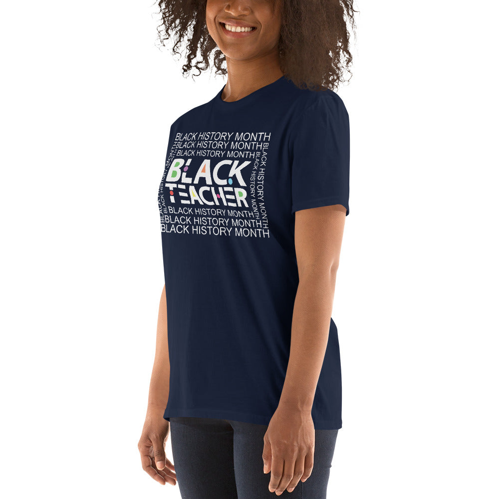 Black Teacher Short-Sleeve Unisex T-Shirt