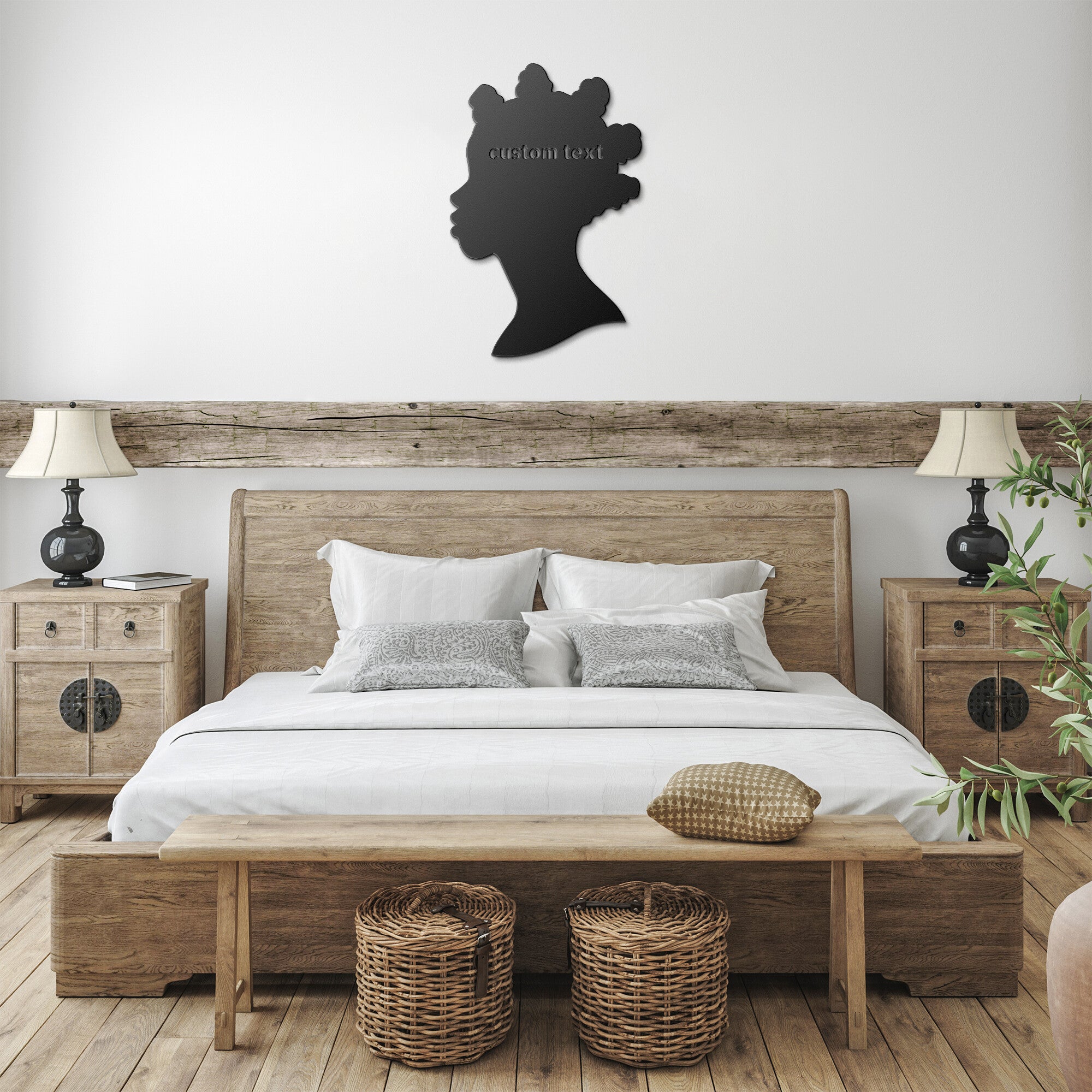 Custom Bantu Knot Metal Sign