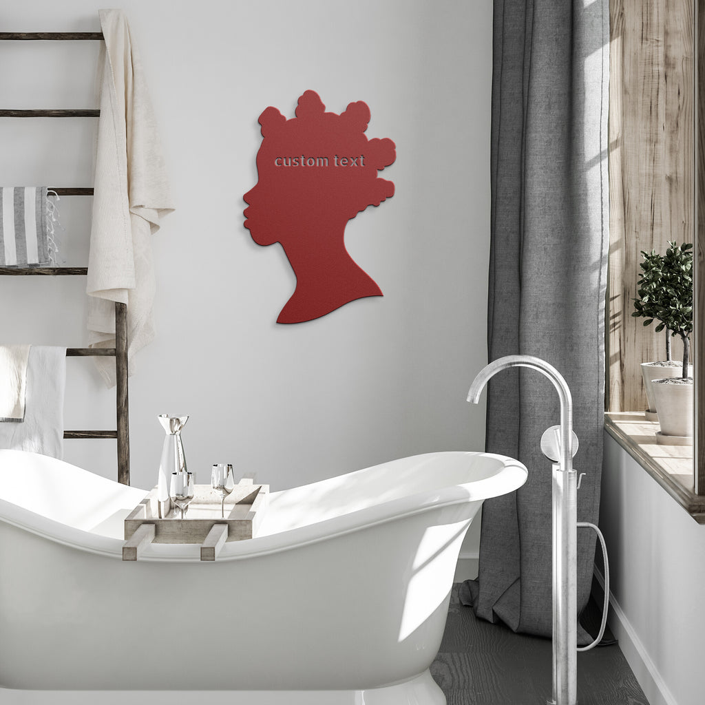 Custom Bantu Knot Metal Sign